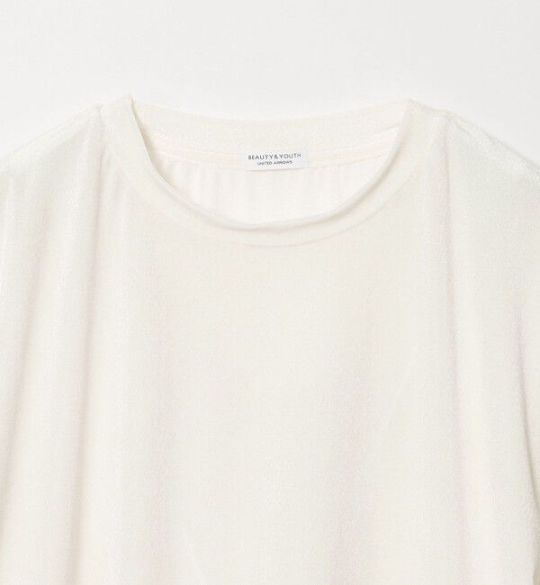 BEAUTY&YOUTH UNITED ARROWS「【WEB限定】シアー ベロア スウェット Tシャツ」|Tシャツ・カットソー|