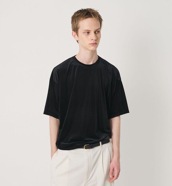 BEAUTY&YOUTH UNITED ARROWS「【WEB限定】シアー ベロア スウェット Tシャツ」|Tシャツ・カットソー|