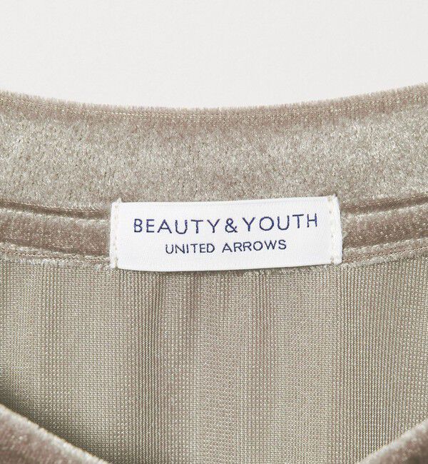 BEAUTY&YOUTH UNITED ARROWS「【WEB限定】シアー ベロア スウェット Tシャツ」|Tシャツ・カットソー|