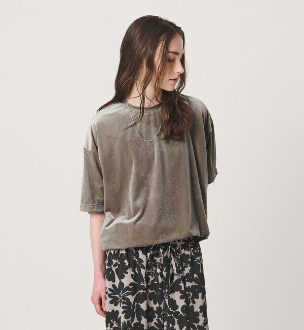 BEAUTY&YOUTH UNITED ARROWS「【WEB限定】シアー ベロア スウェット Tシャツ」|Tシャツ・カットソー|
