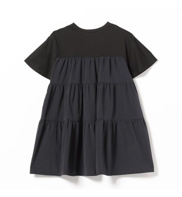 Demi-Luxe BEAMS 「【UVカット】コンビ ティアード プルオーバー」|シャツ・ブラウス|