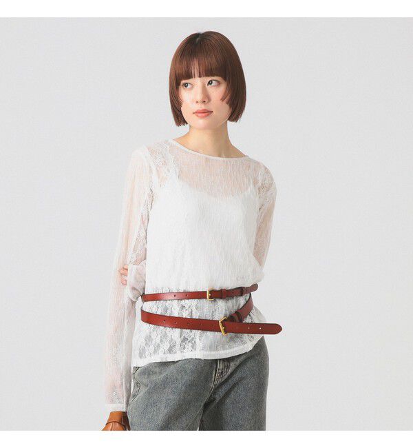 Ray BEAMS 「レース テープ キリカエ Tシャツ」|Tシャツ・カットソー|