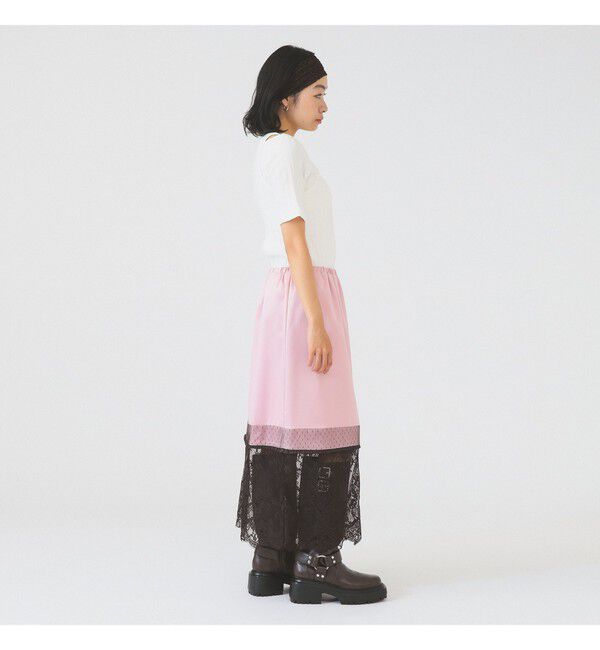Ray BEAMS 「RIB キリカエ アシメネック Tシャツ」|Tシャツ・カットソー|