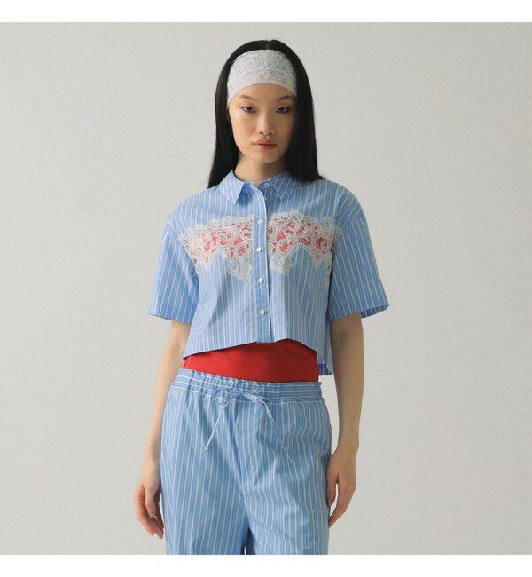 Ray BEAMS 「カットワーク レース シャツ」|シャツ・ブラウス|BLUE STRIPE