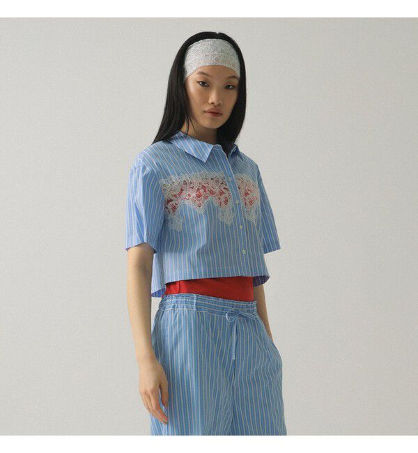 Ray BEAMS 「カットワーク レース シャツ」|シャツ・ブラウス|