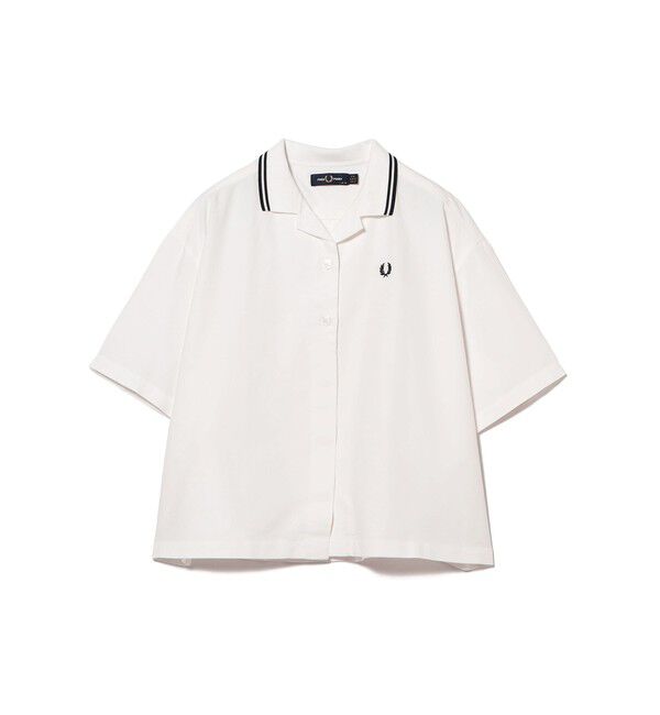 Ray BEAMS 「FRED PERRY / ティップド プラケット ディテール シャツ」|シャツ・ブラウス|SNOW_WHITE