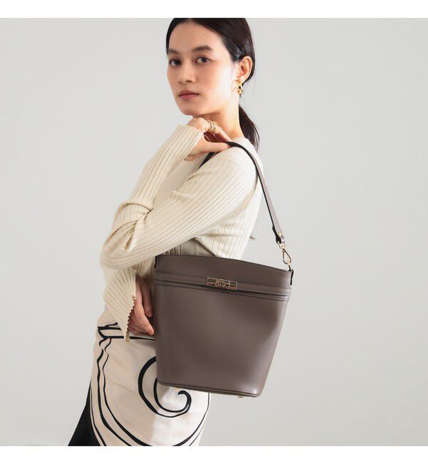 Demi-Luxe BEAMS 「GIANNI NOTARO / クロア付き バケット ショルダーバッグ」|トートバッグ|