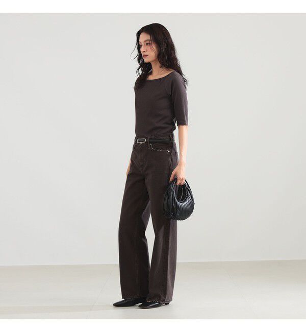 Demi-Luxe BEAMS 「upper hights / THE NIECE MIDRISE デニムパンツ〈ESPRESSO〉」|デニム|
