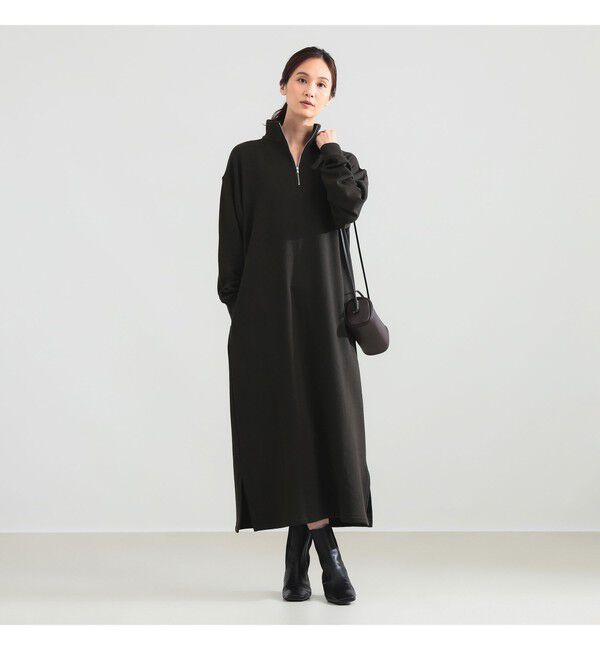 Demi-Luxe BEAMS 「【別注】SLOANE / 裏毛 ハーフジップ ワンピース」|ワンピース|