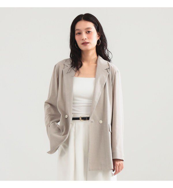 Demi-Luxe BEAMS 「ポリエステル レーヨン 2ボタン ジャケット」|ダッフルコート|
