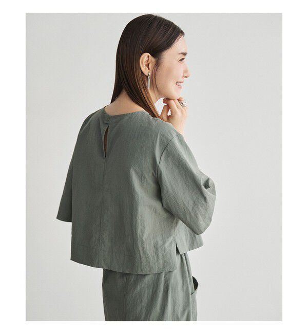 Demi-Luxe BEAMS 「エディター東原妙子 &times; Demi-Luxe BEAMS / ライトウェイト プルオーバー」|シャツ・ブラウス|MOSS_GREEN