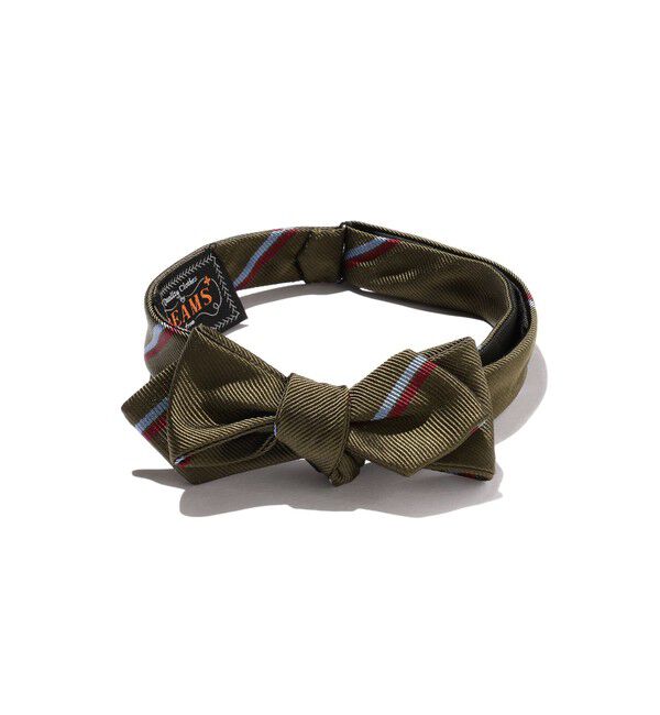 BEAMS PLUS「BEAMS PLUS / Silk Bow Tie Wide Regimental」|ネクタイ・蝶ネクタイ|GREEN