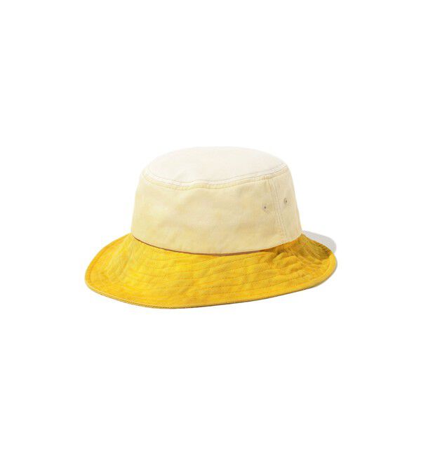 BEAMS PLUS「Long bill Bucket Hat 62 Twill Pigment Gradation Print」|その他|YELLOW