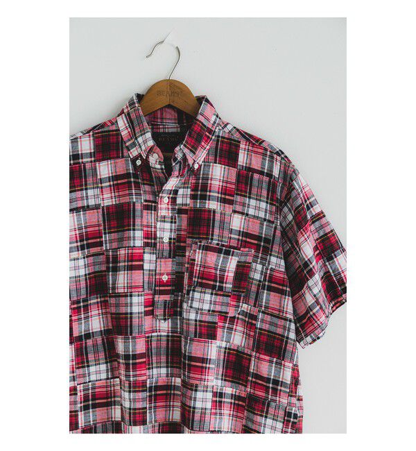 BEAMS PLUS「B.D. Pullover Classic-fit Patchwork Madras」|シャツ・ブラウス|