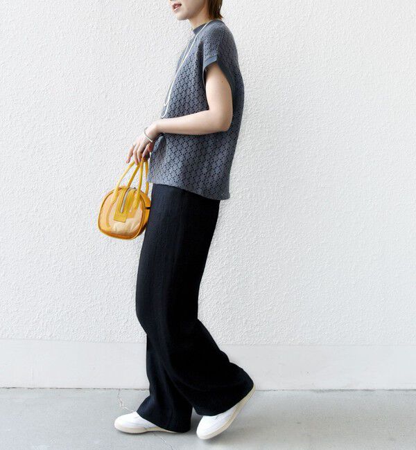 SHIPS for women「【WEB限定】〈手洗い可能〉アイレット クルーネック プルオーバー」|Tシャツ・カットソー|