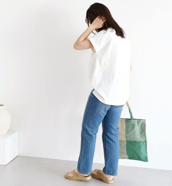 SHIPS any「SHIPS any:〈抗菌防臭/洗濯機可能〉USAコットン フレンチスリーブ TEE」|Tシャツ・カットソー|