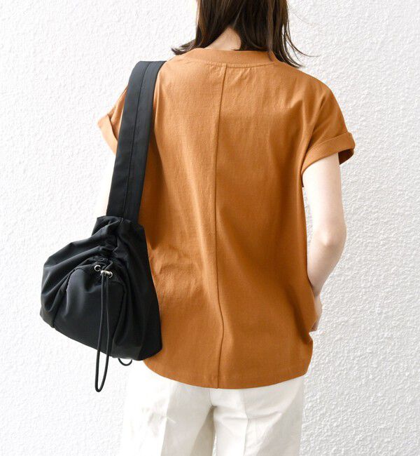 SHIPS any「SHIPS any:〈抗菌防臭/洗濯機可能〉USAコットン フレンチスリーブ TEE」|Tシャツ・カットソー|