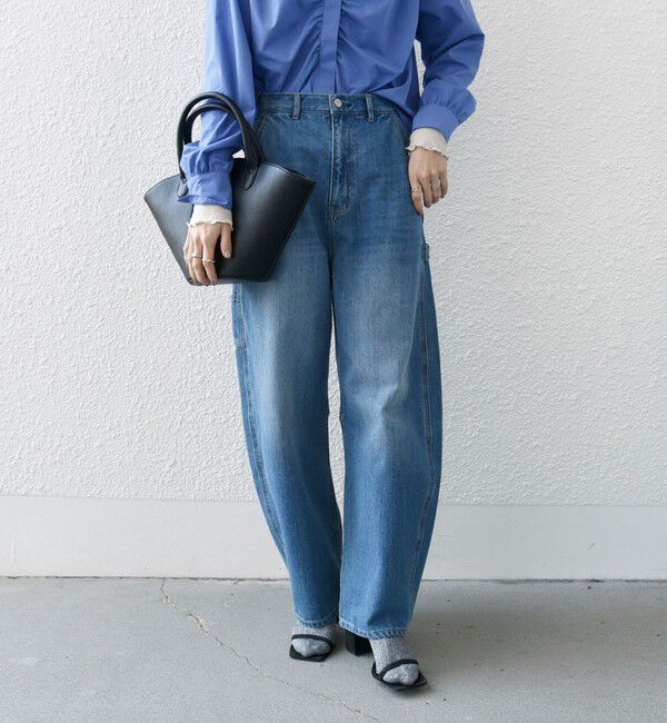 SHIPS any「《一部追加予約》SHIPS any:〈洗濯機可能〉コクーンペインター デニムパンツ［SHIPS any DENIM］」|デニム|