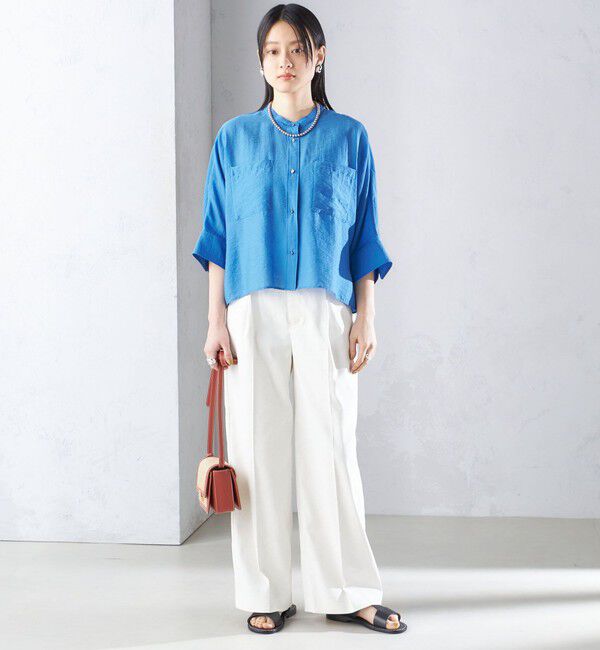 SHIPS for women「【実力派ベーシック】〈手洗い可能〉シルク混 シアー 羽織 シャツ」|シャツ・ブラウス|