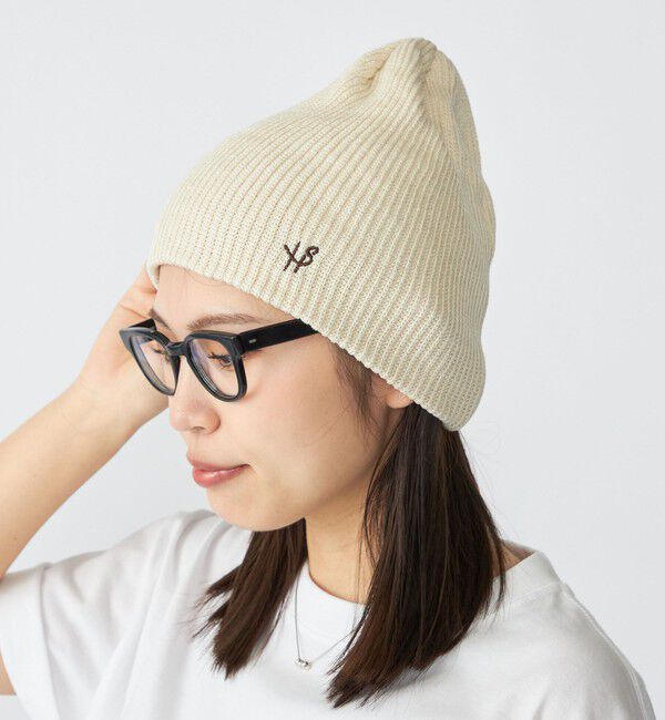 SHIPS「【WEB限定】SHIPS:〈抗菌/防臭〉2サイズ ワンポイント ロゴ ワッチ キャップ ビーニー」|ニット帽|