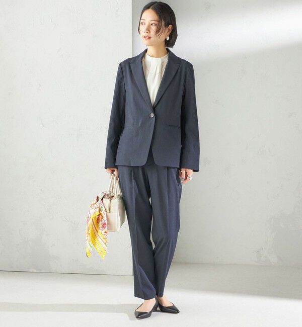 SHIPS for women「〈手洗い可能〉FUNCTIONAL テーパード パンツ（セットアップ対応）」|その他|
