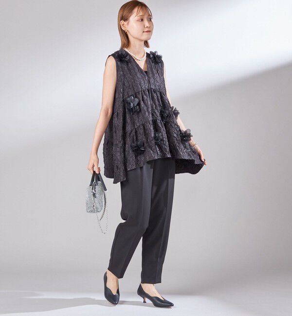 SHIPS for women「troisiemeCHACO:〈手洗い可能〉テーパード パンツ」|スラックス|
