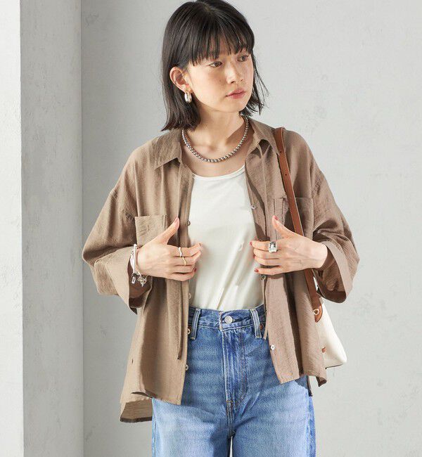 SHIPS for women「〈手洗い可能〉ポリエステル スノー ベロア 前後 2WAY タンクトップ」|タンクトップ|