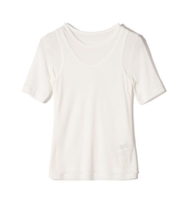 SHIPS for women「シアー フライス レイヤード TEE」|Tシャツ・カットソー|