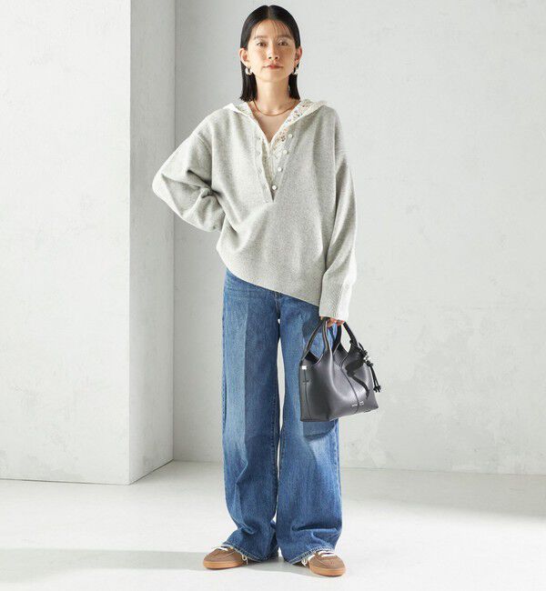 SHIPS for women「〈手洗い可能〉レース ジップアップ パーカ」|パーカー|