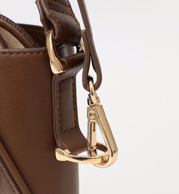 quaranciel「《一部追加予約》quaranciel: 2way コンビ バケツ ショルダーバッグ &times; フェイクファー 巾着」|ショルダー・メッセンジャー|