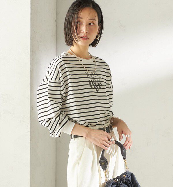 SHIPS for women「【SHIPS別注】81BRANCA: プリント ロングスリーブ TEE」|Tシャツ・カットソー|