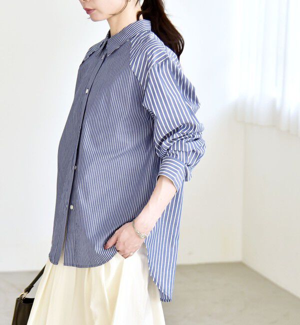 quaranciel「quaranciel:〈洗濯機可能〉レギュラーカラー ヨーク ルーズ シャツ」|シャツ・ブラウス|