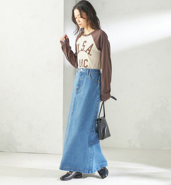 SHIPS for women「NINE CASE:〈手洗い可能〉シアー ラグラン TEE」|Tシャツ・カットソー|