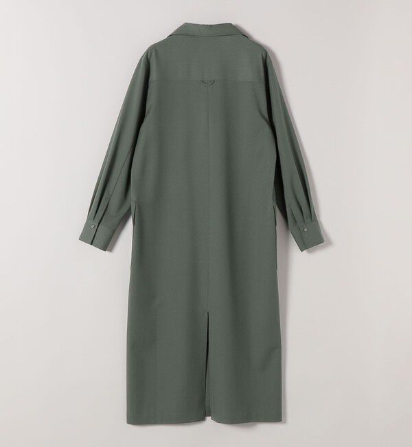 quaranciel「quaranciel:〈洗濯機可能〉Vネック スキッパー ロング シャツ ワンピース」|ワンピース|