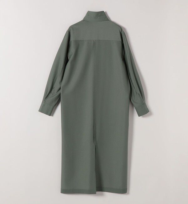 quaranciel「quaranciel:〈洗濯機可能〉Vネック スキッパー ロング シャツ ワンピース」|ワンピース|