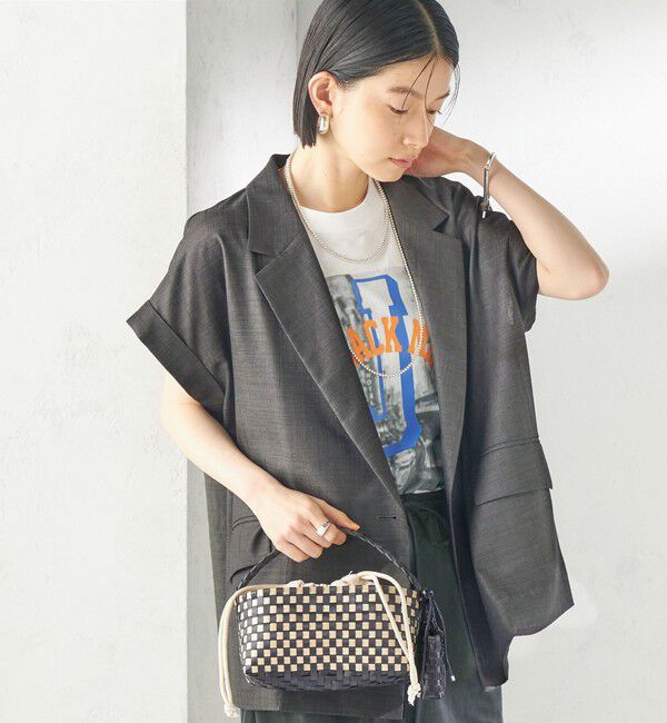 SHIPS for women「〈接触冷感/UVカット/吸水速乾/洗濯機可能〉SUUSUU フレンチ スリーブ  ジャケット」|テーラードジャケット|