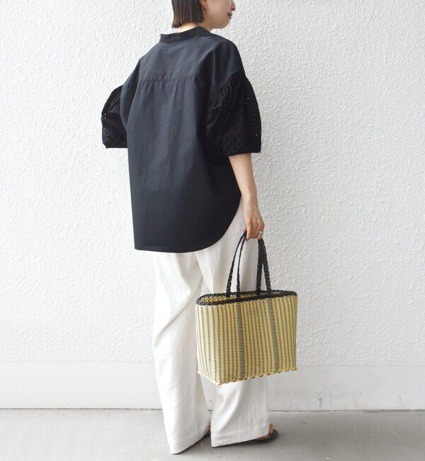 SHIPS for women「〈手洗い可能〉カットワーク レース スリーブ ブラウス」|シャツ・ブラウス|