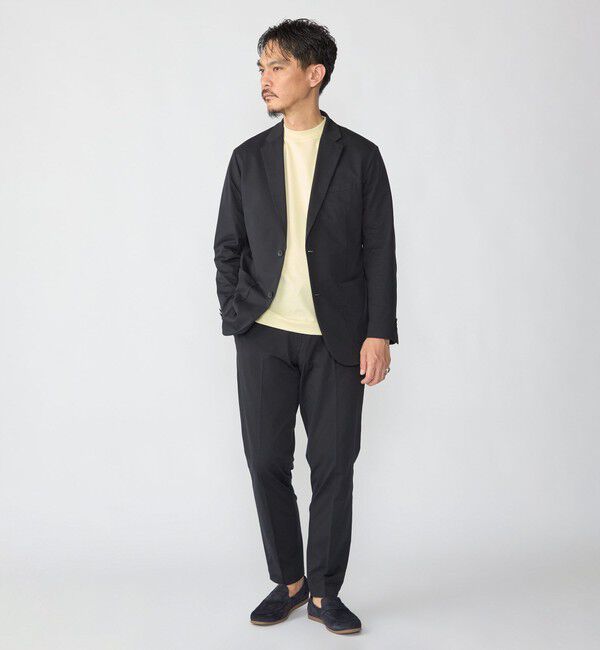 SHIPS「SHIPS:〈洗濯機可能〉DOT JERSEY ジャケット(セットアップ対応)」|テーラードジャケット|
