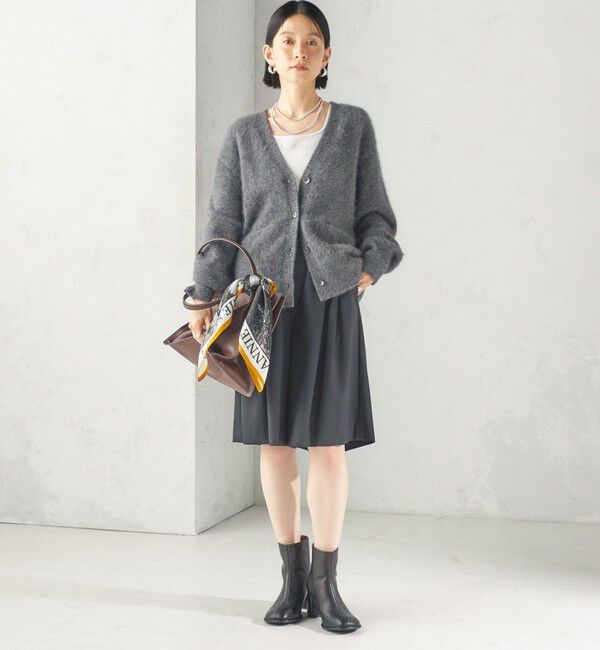 SHIPS for women「《予約》杢 フォックス カシミヤ Vネック カーディガン」|カーディガン|