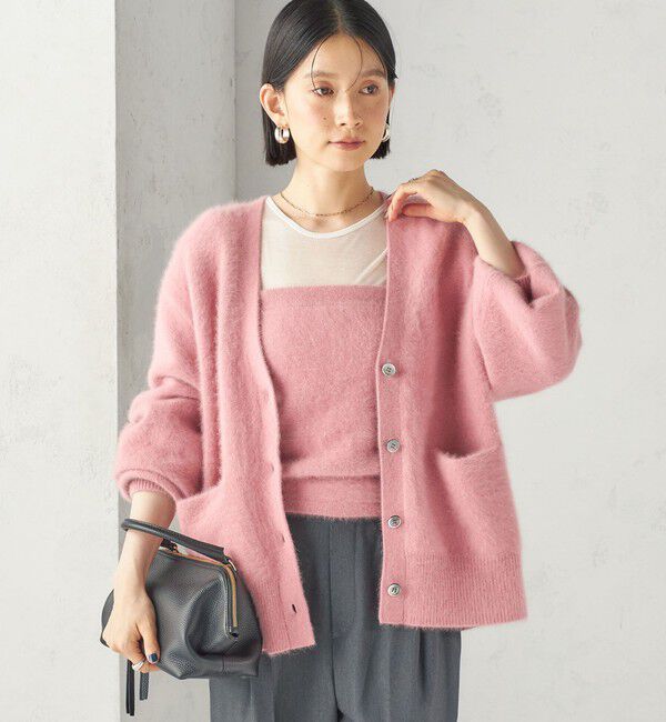SHIPS for women「《予約》杢 フォックス カシミヤ Vネック カーディガン」|カーディガン|