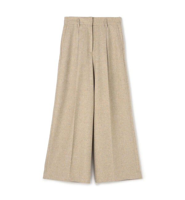 Ballsey「メランジカルゼ タックワイドパンツ」|その他|43 ベージュ