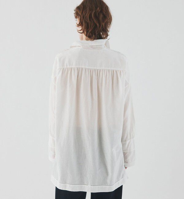 GALERIE VIE「ドロンワーク スタンドカラーシャツ」|シャツ・ブラウス|