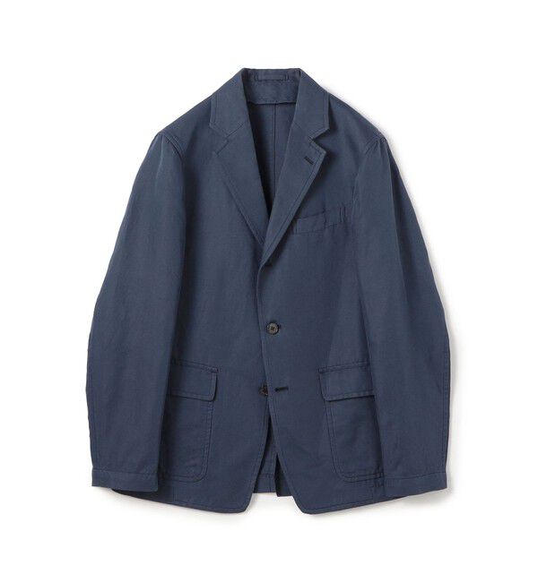TOMORROWLAND MENS「リネンコットン シングルブレステッド 3Bジャケット SONDRIO」|テーラードジャケット|69 ネイビー