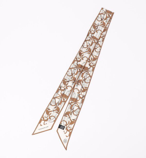 TOMORROWLAND GOODS「ATELIER TOMORROW BIT MOTIF BANDEAU シルクスカーフ」|バンダナ・スカーフ|