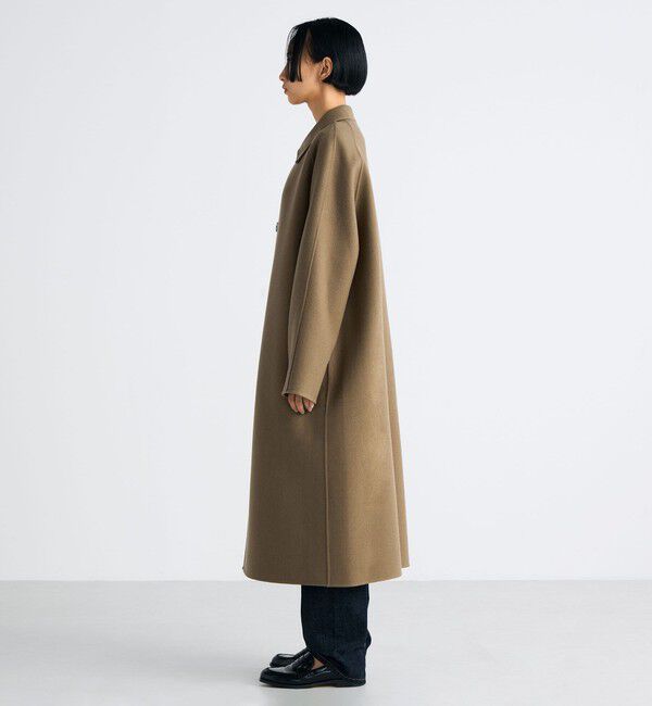 Edition「ウールカシミヤ ダブルフェイス ロングコート」|ステンカラーコート|