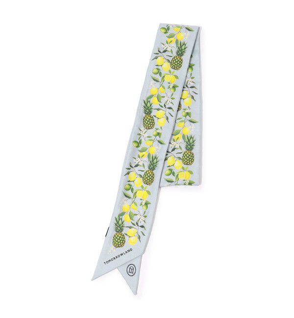 TOMORROWLAND GOODS「ATELIER TOMORROW FRUITS シルク ボウタイスカーフ」|バンダナ・スカーフ|14 ライトグレー系