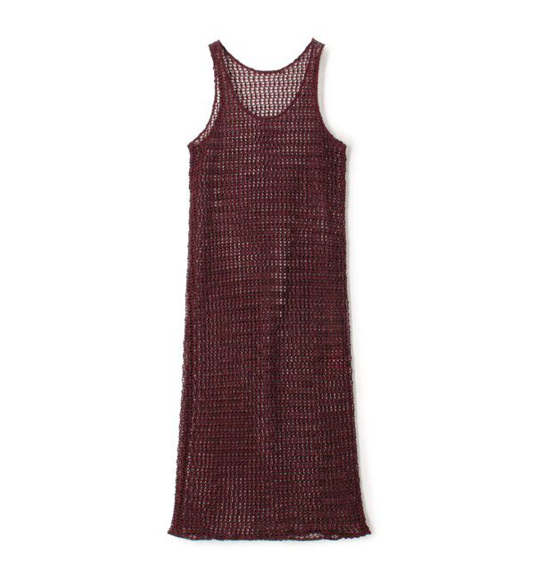 BACCA「ラッセルレース ノースリーブワンピース」|ワンピース|39 ボルドー