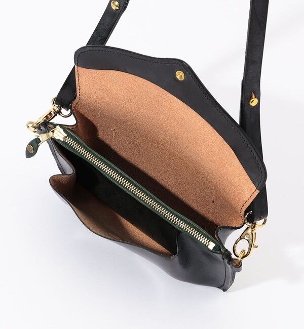 TOMORROWLAND GOODS「【別注】GLENROYAL MEDIUM PURSE WITH STRAP ブライドルレザー ショルダーミニバッグ」|ショルダー・メッセンジャー|