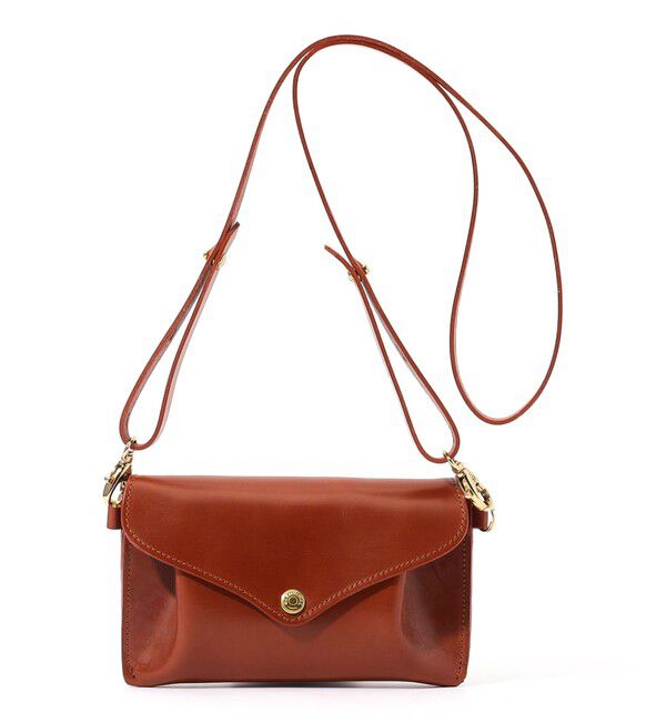 TOMORROWLAND GOODS「【別注】GLENROYAL MEDIUM PURSE WITH STRAP ブライドルレザー ショルダーミニバッグ」|ショルダー・メッセンジャー|