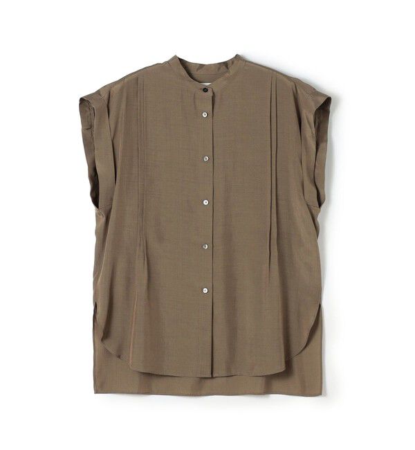 Ballsey「シルキーブロード オーバーシャツブラウス」|シャツ・ブラウス|47 ブラウン